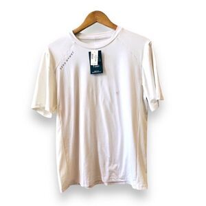 Aero Movements Quick Dry Athletic Tshirt Mens Small Beige Cream NWT